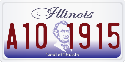 IL license plate A101915