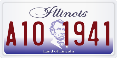 IL license plate A101941