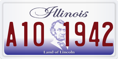 IL license plate A101942