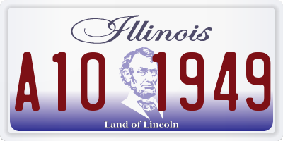 IL license plate A101949