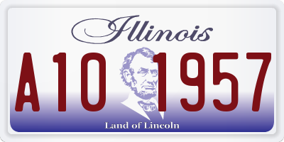 IL license plate A101957