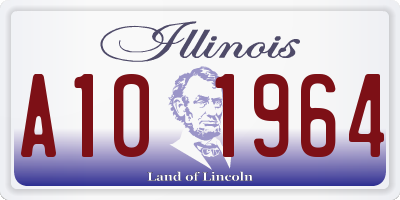 IL license plate A101964