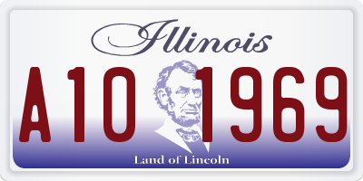 IL license plate A101969