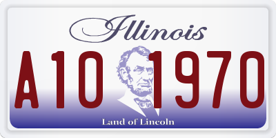 IL license plate A101970