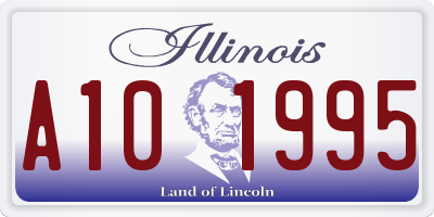 IL license plate A101995