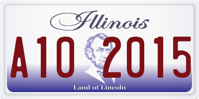 IL license plate A102015