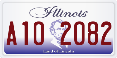 IL license plate A102082