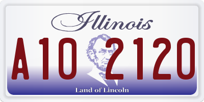 IL license plate A102120