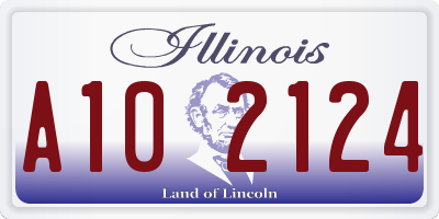 IL license plate A102124