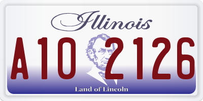 IL license plate A102126