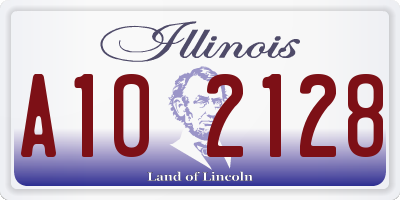 IL license plate A102128