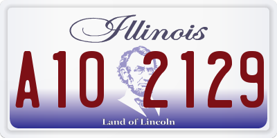 IL license plate A102129