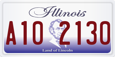 IL license plate A102130