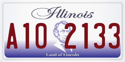 IL license plate A102133