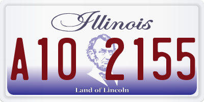 IL license plate A102155