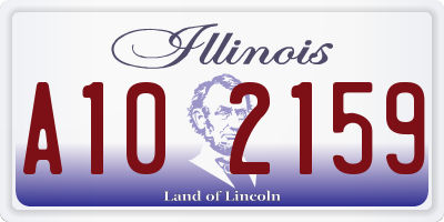 IL license plate A102159