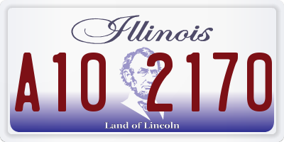 IL license plate A102170