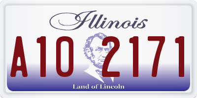 IL license plate A102171