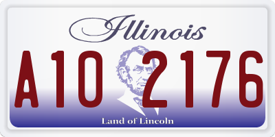 IL license plate A102176