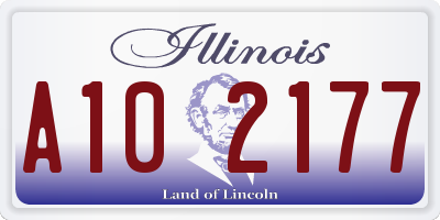 IL license plate A102177