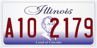 IL license plate A102179