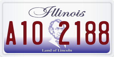 IL license plate A102188