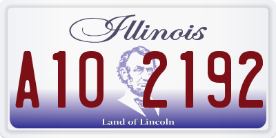 IL license plate A102192