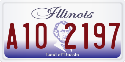 IL license plate A102197
