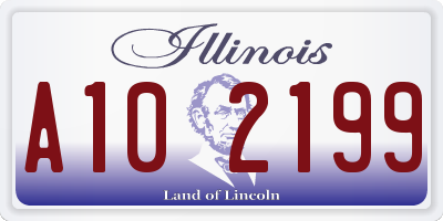 IL license plate A102199