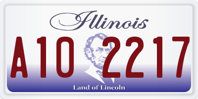 IL license plate A102217