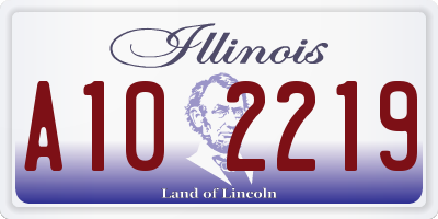 IL license plate A102219