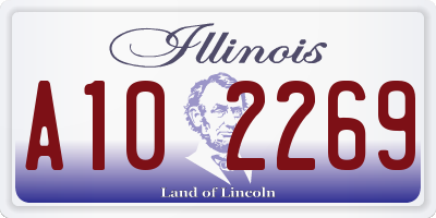 IL license plate A102269