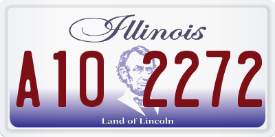IL license plate A102272