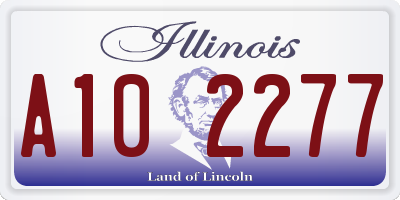 IL license plate A102277