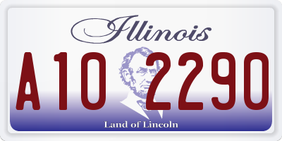 IL license plate A102290