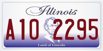 IL license plate A102295