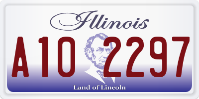 IL license plate A102297