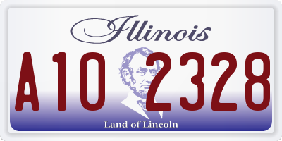 IL license plate A102328
