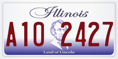 IL license plate A102427
