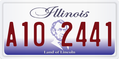 IL license plate A102441