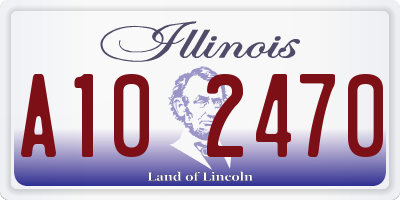 IL license plate A102470