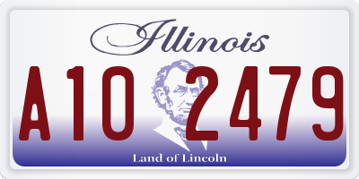 IL license plate A102479