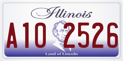 IL license plate A102526