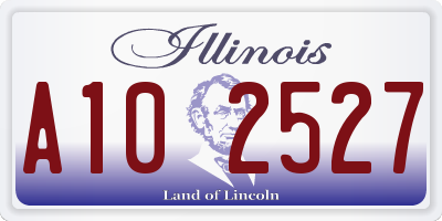 IL license plate A102527