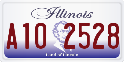 IL license plate A102528
