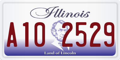 IL license plate A102529