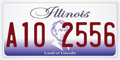IL license plate A102556