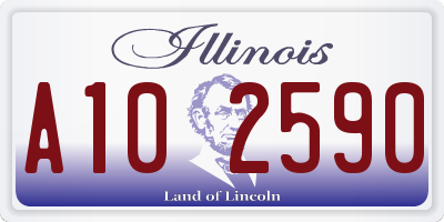 IL license plate A102590