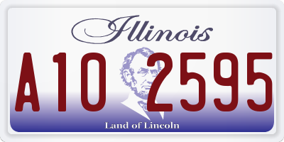 IL license plate A102595