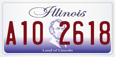 IL license plate A102618